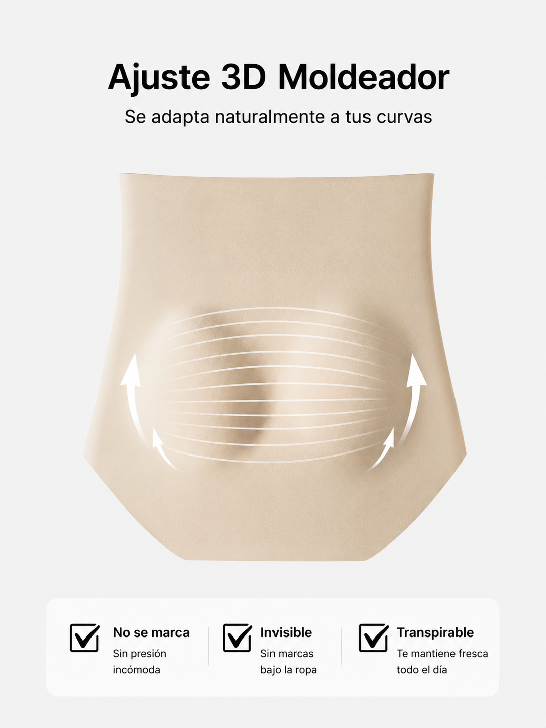 Pack x5 Bombachas Moldeadoras Seamless de Cintura Alta con Efecto Control Abdominal